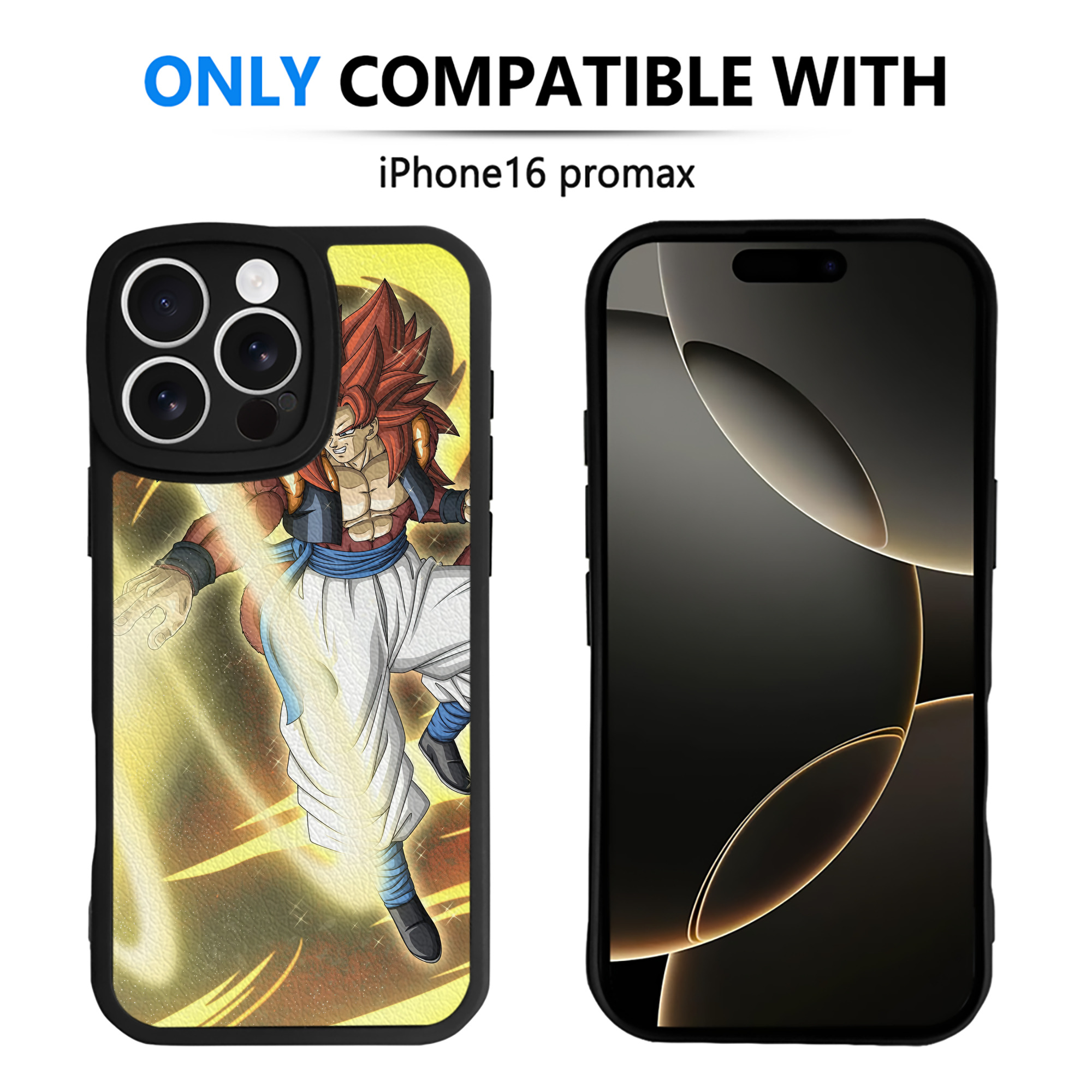 （画像用） ドラゴンボール DRAGON BALL 【iPhone 16シリーズ対応】シリコンスマホケース（レザー調） 材質：シリコン